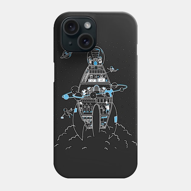 Interstellar Travels Phone Case by DIKittyPants