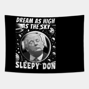 Sleepy Don Funny Former Republican US President Sleeping Tapestry