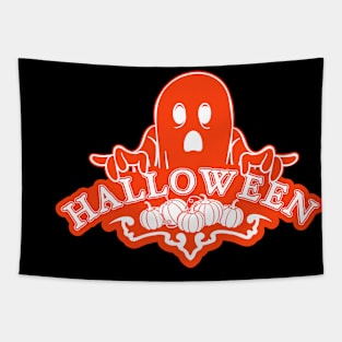 Halloween Ghost Series 3 Pumpkin Tapestry