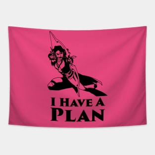 Vex, I Have A Plan Tapestry