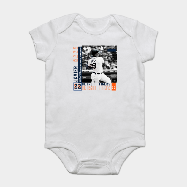 Newborn (0-3/ 6-9) Pinstripe Javier Baez Onesie 0-3 Months