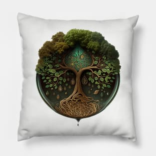 Tree of Life - Designs for a Green Future Pillow