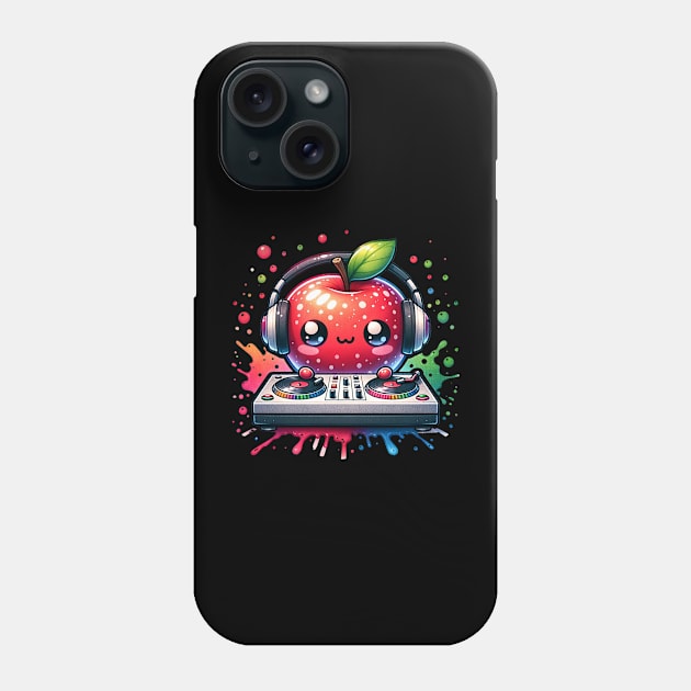 Apple DJ Phone Case by The Jumping Cart