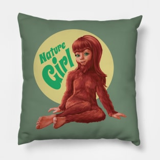 Nature Girl Lady Bigfoot Pillow