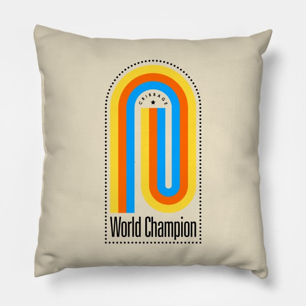 Cribbage Champion light Pillow by alexwahlberg