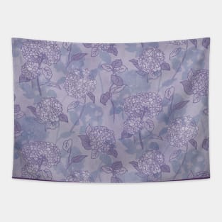 Purple Spring Hydrangea Tapestry