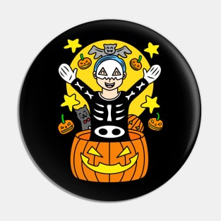 Halloween chibi boy Pin