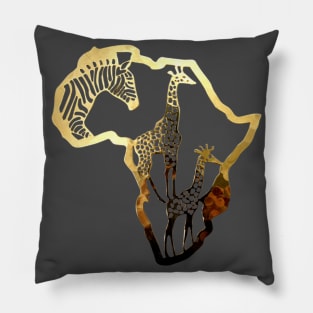 Africa gold Pillow