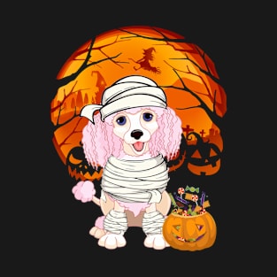 Poodle mummy pumpkin T-Shirt