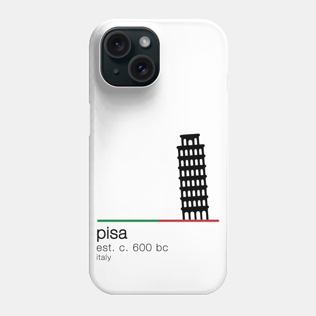 Leaning Tower of Pisa Phone Case by City HiStories