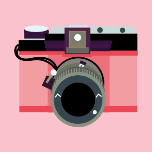 Pink Aesthetic Camera T-Shirt