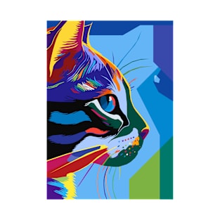 CAT Animals wpap pop art T-Shirt