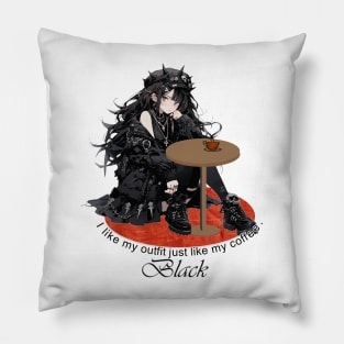 Goth Girls - e girl - Punk Girl Pillow