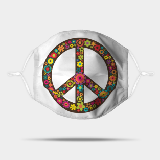 Peace Mask - Hippie Peace by Amazing T-shirts