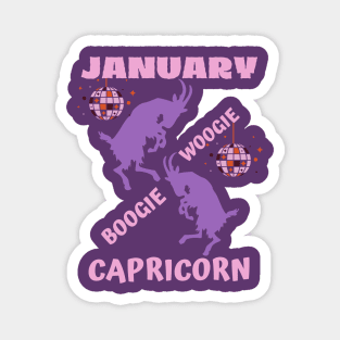 January Capricorn Boogie Woogie Magnet