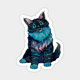 Curious Galaxy Cat Magnet