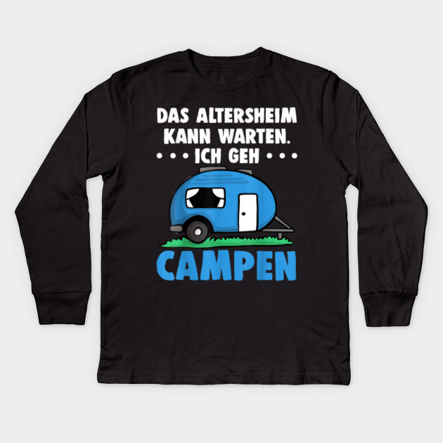Campen Camper Lustig Ruhestand Altersheim Camping Wohnwagen Shirt