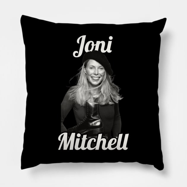 Joni Mitchell / 1943 Pillow by glengskoset