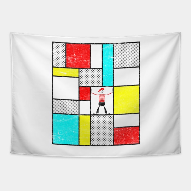 Mondrian's Mime Tapestry by BeanePod