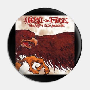 High On Fire The Art Of Self Defense 3 Album Cover Pin