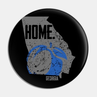 Georgia is My Home Dark Splatter Pin