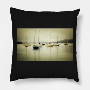 Boats in the mist Pillow