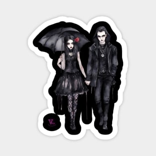 Romantic Dark Couple Magnet