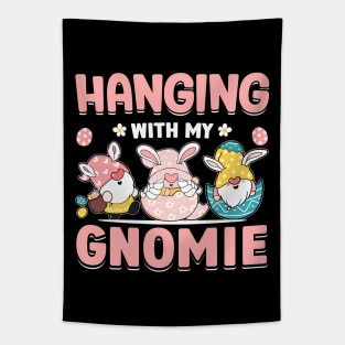 Hanging With My Gnomie Funny Easter T Shirt Design Tapestry