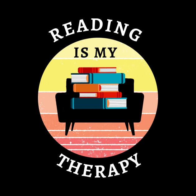 Reading Is My Therapy by Dogefellas