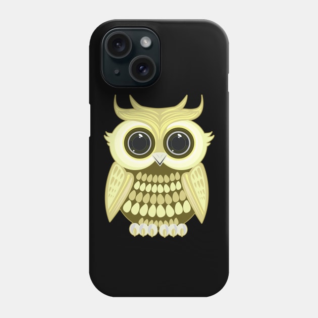 Golden Owl Phone Case by adamzworld