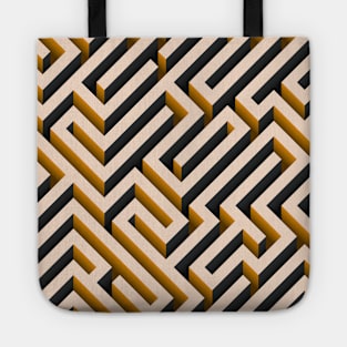 orange maze Tote