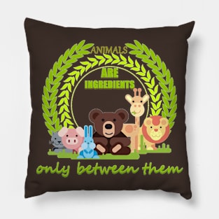 Animals are ingredients, only between them... Pillow