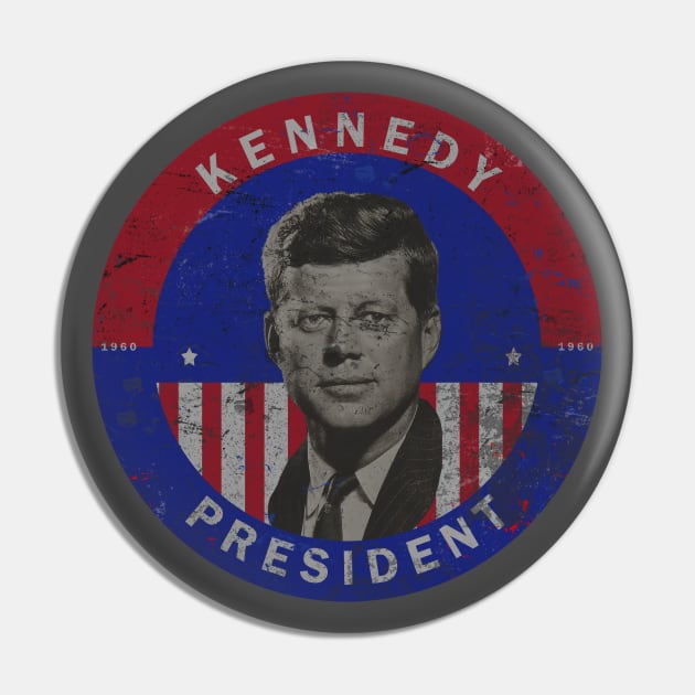 JFK - President Pin by Room Thirty Four