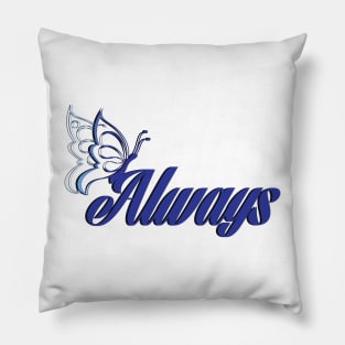 Caskett blue butterfly Pillow