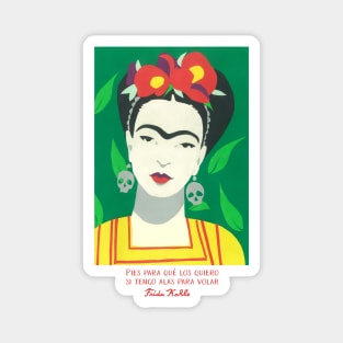 FRIDA KAHLO Mexican Feminist portrait painting Magnet