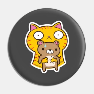 stress cat Pin