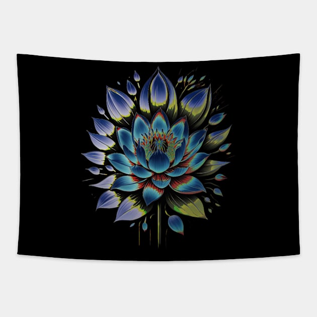 Lucky flower royal lotus Tapestry by Crimson moon