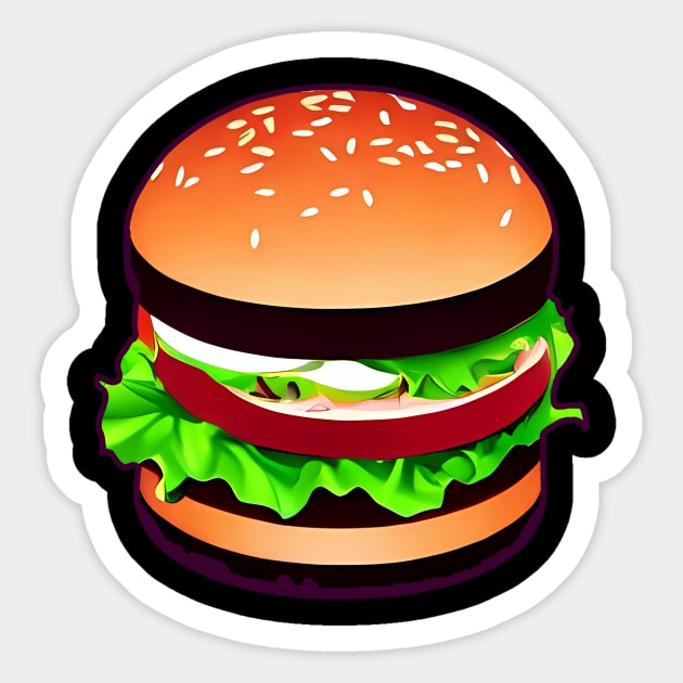 hamburger' Sticker | Spreadshirt