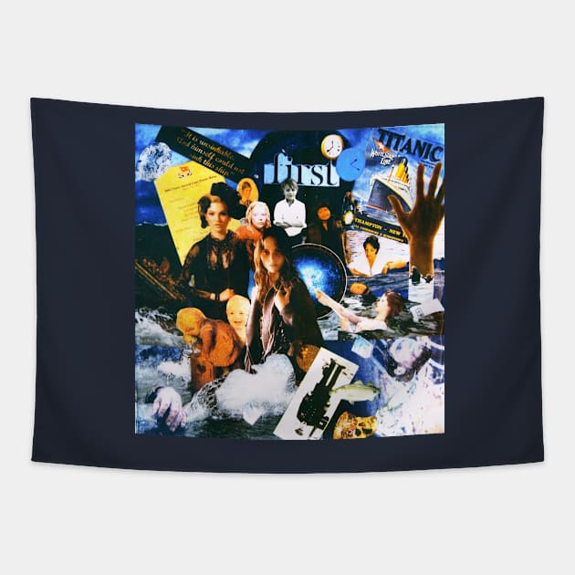 Titanic - 100 Years Anniversary Collage Tapestry by Heatherian