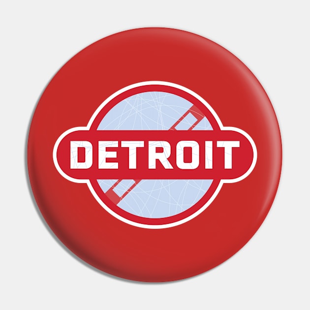 Detroit Red Wings Hockey Pin by Fourteen21 Designs