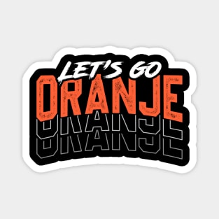 Go Oranje Netherlands Magnet