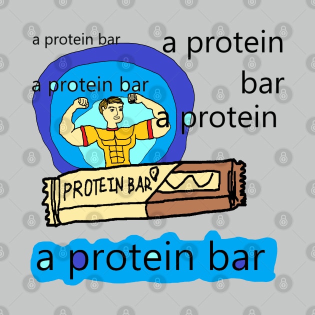 protein bar, protein bar vintage pattern by zzzozzo