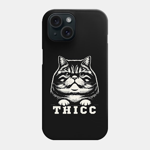 Thicc Cat Phone Case by Trendsdk