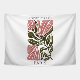 Paris Flower Market Abstract  Botanical Tapestry