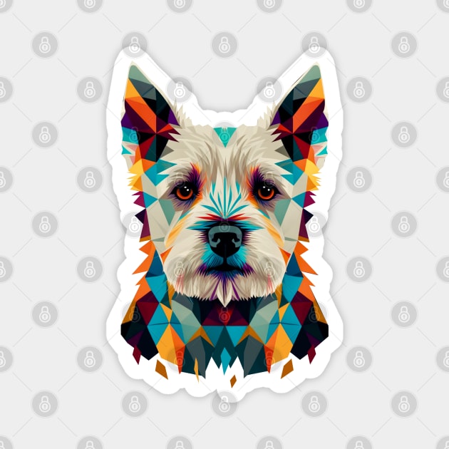 Low Poly Dog Magnet by rraynerr