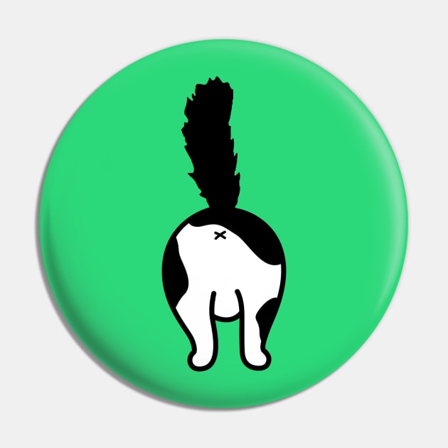 cat butt black and white wth fluffy tail Pin by pickledpossums