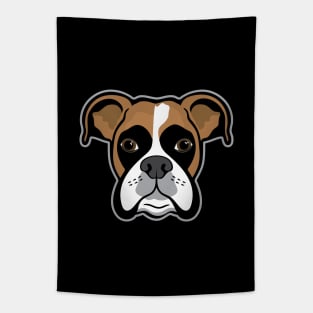 Boxer Dog Face Tapestry