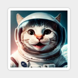 Astronaut Cat Magnet