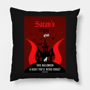 Satan's Night Out Concert Poster 1 Pillow