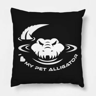 I Love My Pet Alligator Pillow